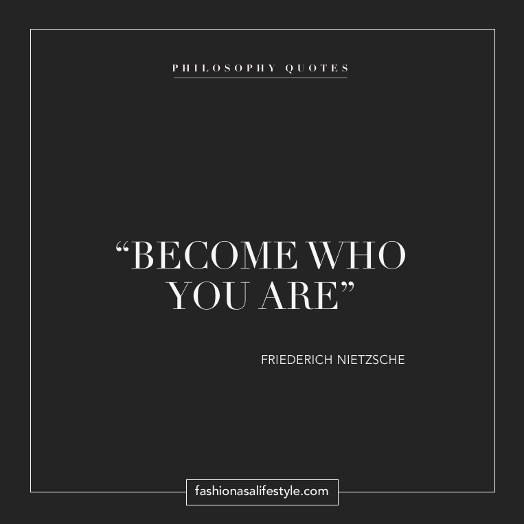 Become who you are