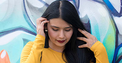 A street-style photoshoot in a Yellow Sweater?... No way!