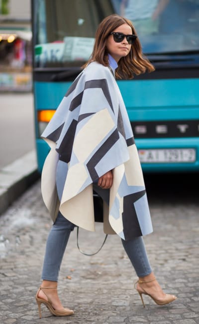 Artsy Outfit with Pointed tan heels