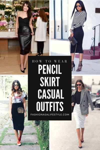 Stylish Black Pencil Skirt Outfit Ideas Extra Petite |  