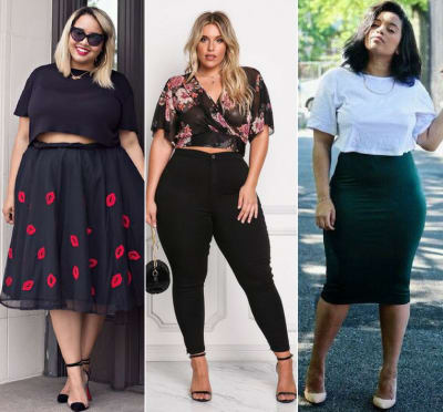 Curvy Crop Tops Outfit