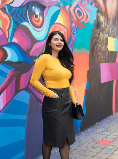 Yellow Sweater Outfit