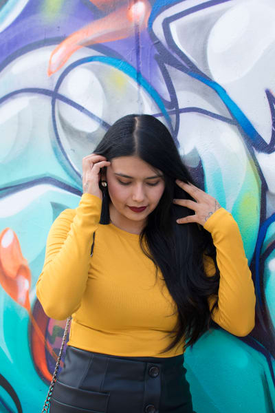 Yellow Sweater Outfit