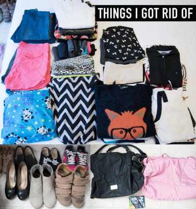 Closet Decluttering Clothing I got rid of 