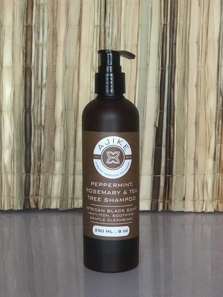 Peppermint, Rosemary & Tea Tree Black Soap Shampoo