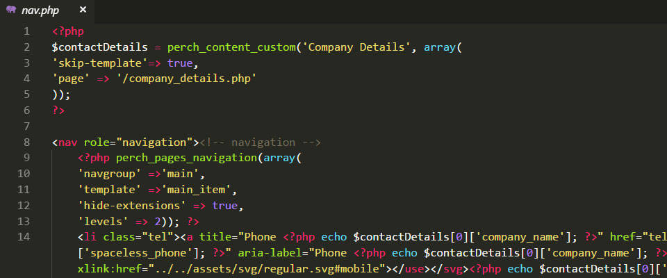 How I use a Company Details Page in Perch