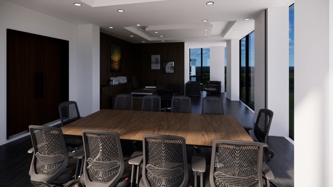 Office Building Aluminium Composite And Glass Facade Project