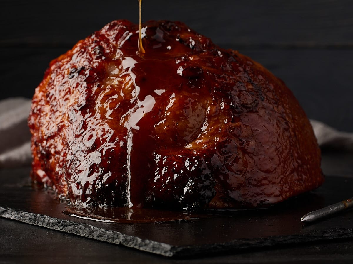 Smoked Ham With Brown Sugar Glaze - Fatty Butts BBQ