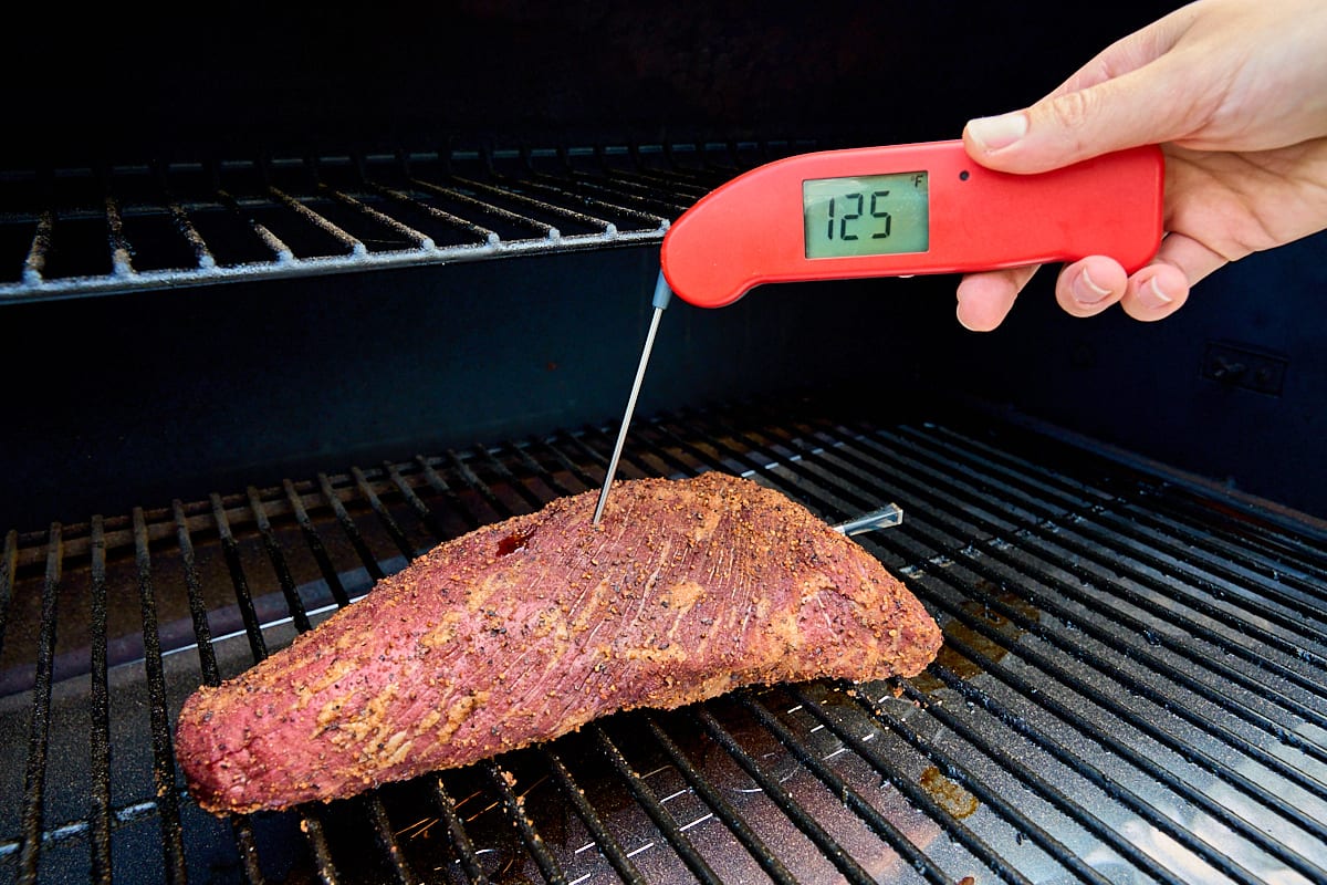 Smoked Tri-Tip Smoking On Grill