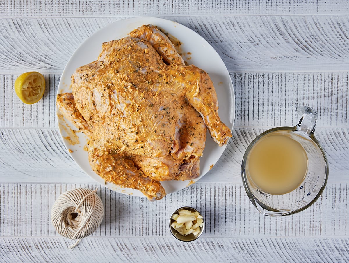 Smoked Whole Chicken Seasoned