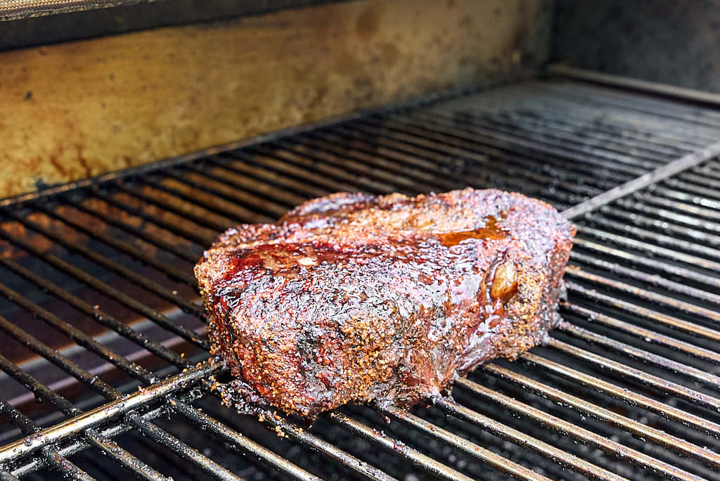 Smoke the chuck roast for poor man's burnt ends