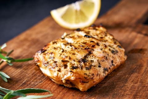 Grilled Cod With Lemon Tarragon Butter
