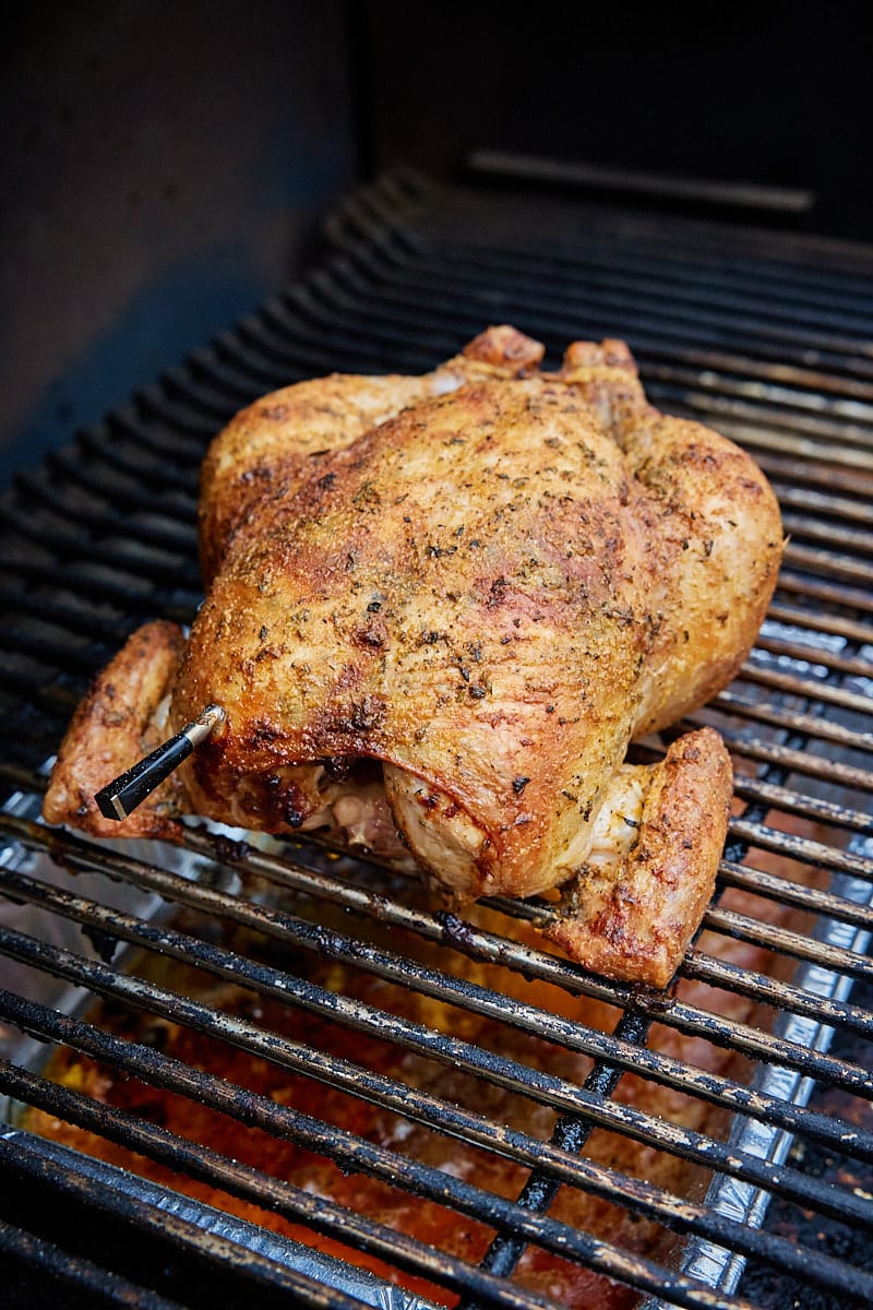 Smoked Whole Chicken In Grill