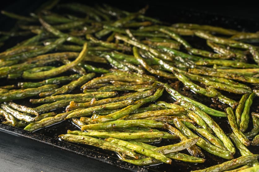 Grilled Butter Braised Green Beans