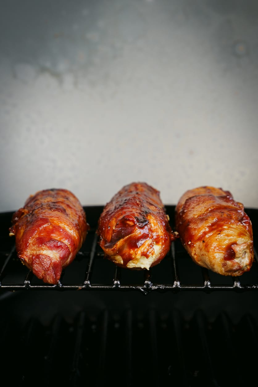Smoked the armadillo eggs at 250°F for 2 hours