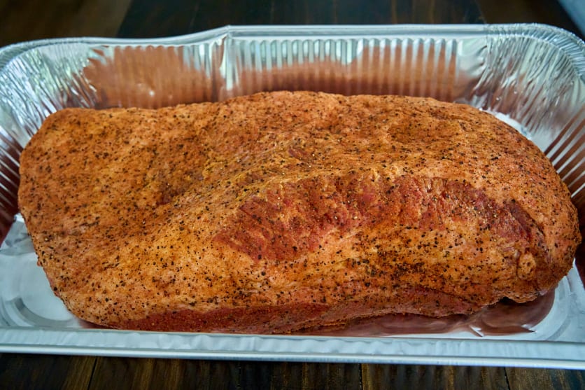 Smoked Brisket with rub