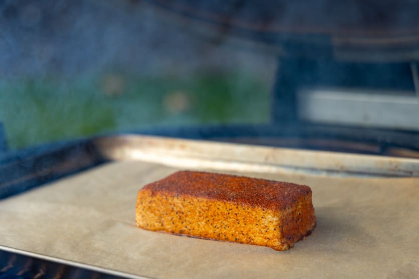 Smoke the cream cheese at 225°F