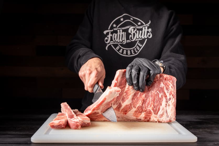 Slice the pork ribs into individual ribs