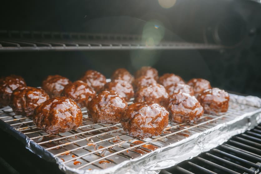 Finish Smoking Meatballs at 325 Degrees