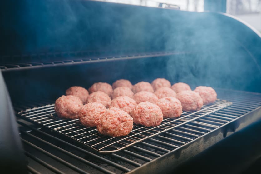 Smoke Meatballs at 250 Degrees