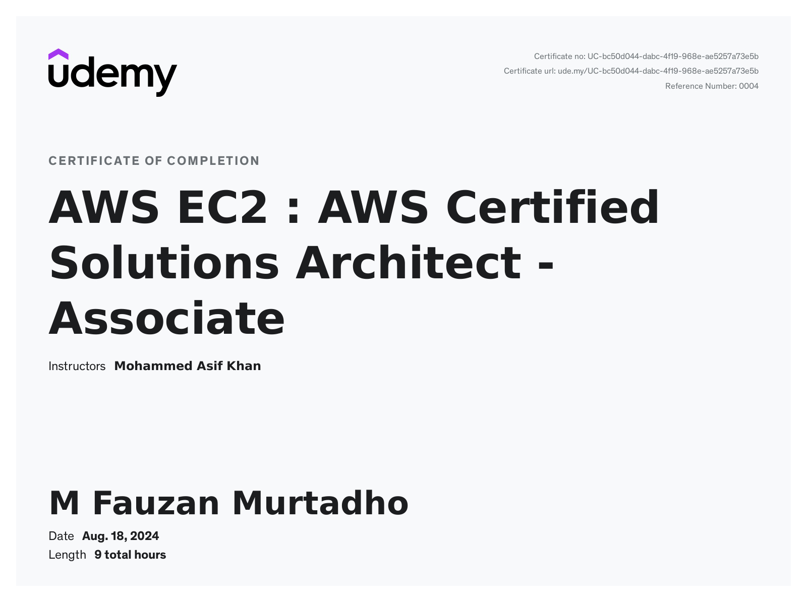 AWS EC2 : AWS Certified Solutions Architect - Associate