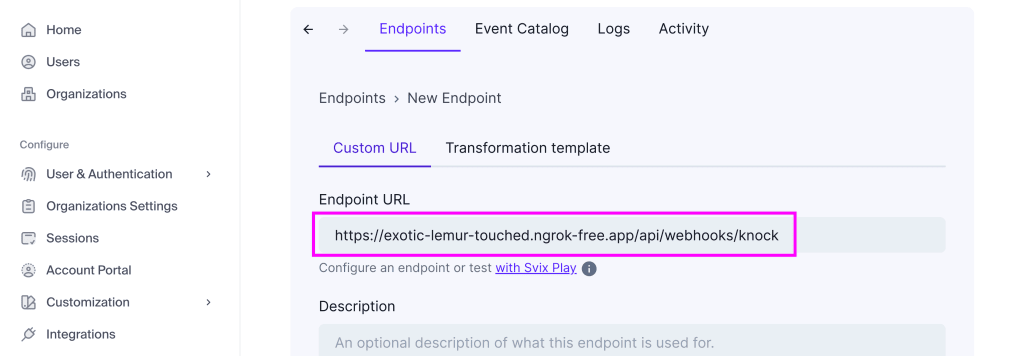 New endpoint URL