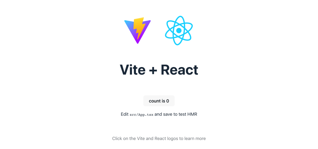 New demo React application
