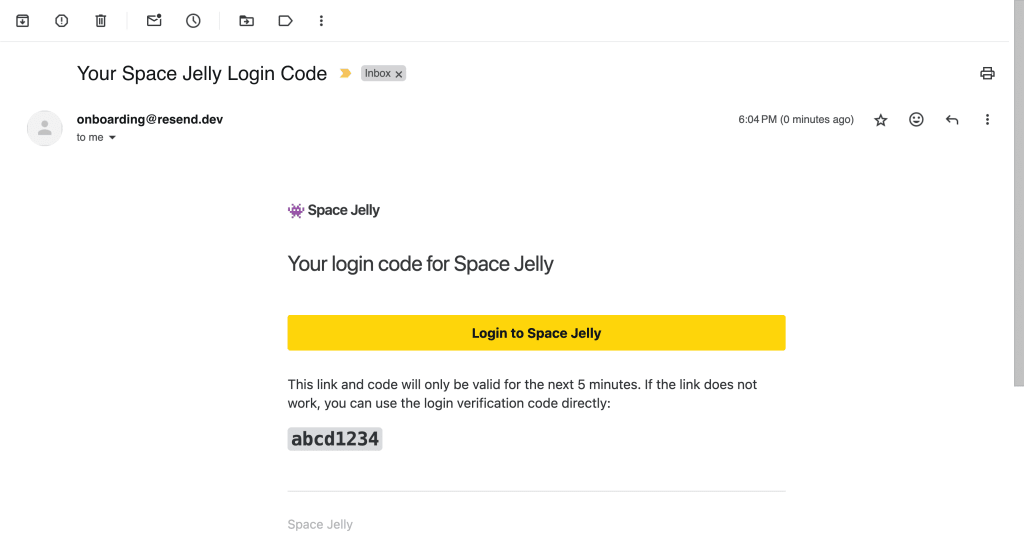 New email send using Resend and React Email template