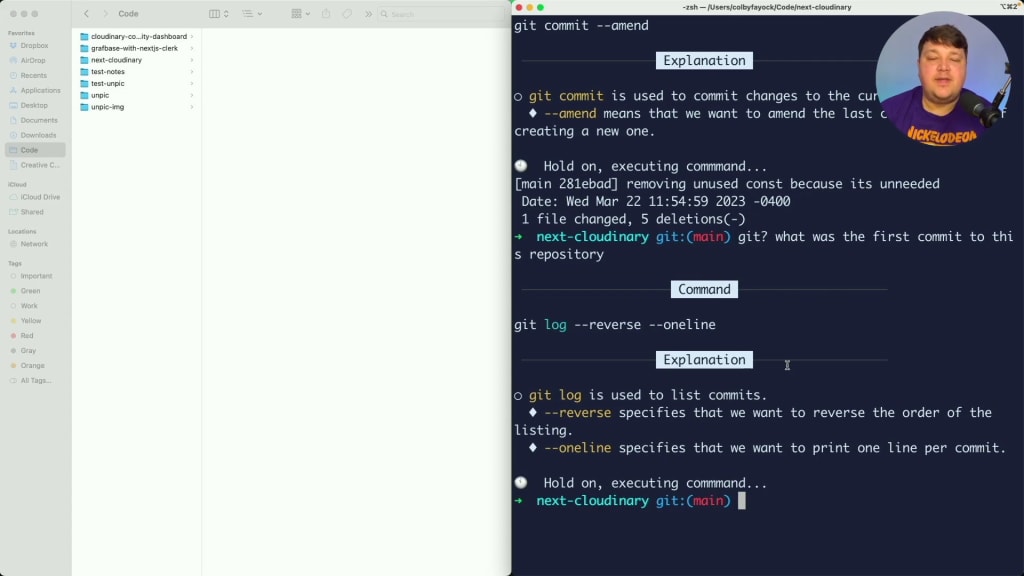 Finding first commit