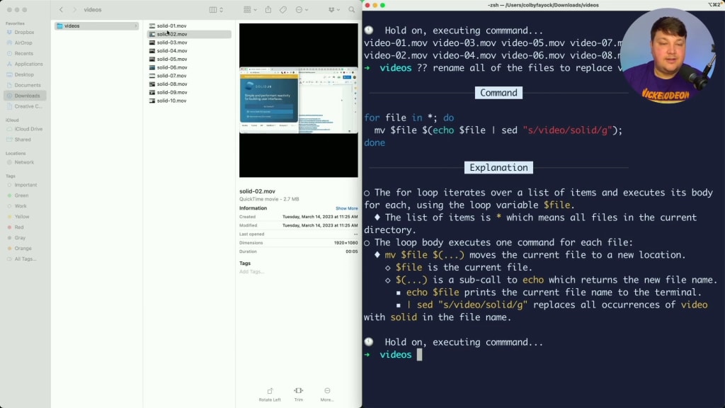 Screenshot of video from exploring GitHub Copilot