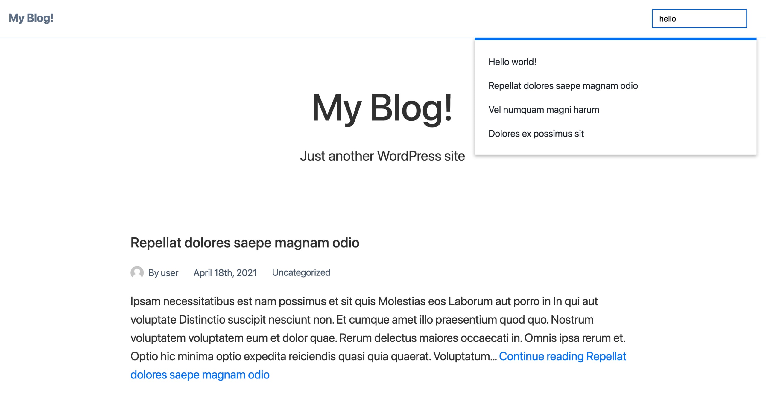 Next.js blog sourced form WordPress