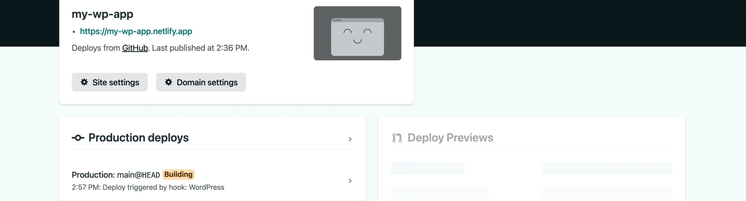 New build in Netlify triggered by WordPress build hook