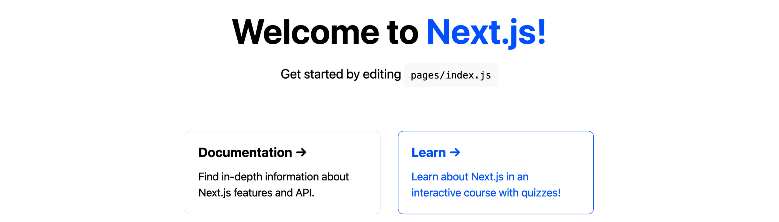 Next.js app hovering over link showing blue color