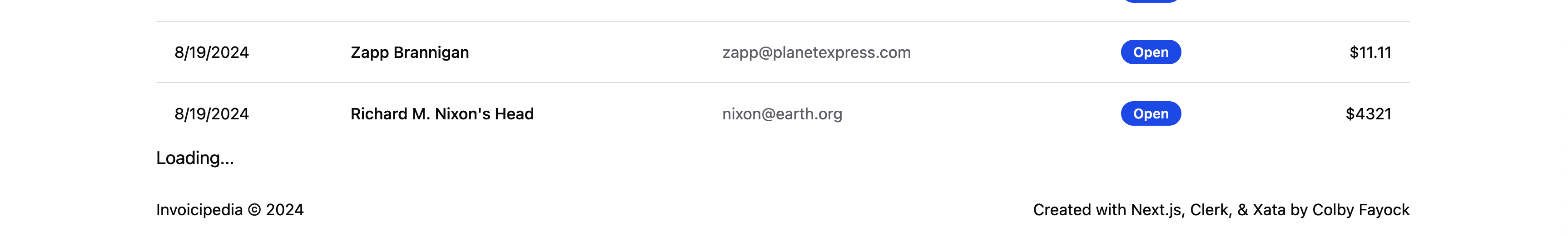 Loading indicator for Pagination UI