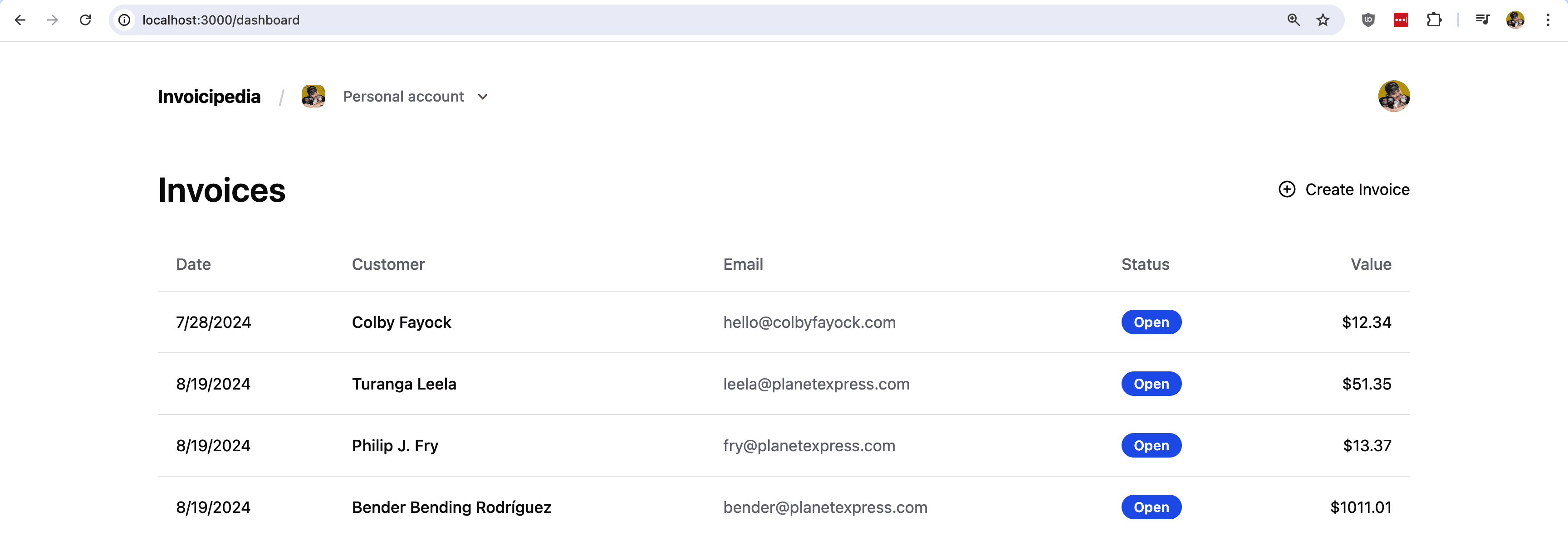 Querying for the list of results