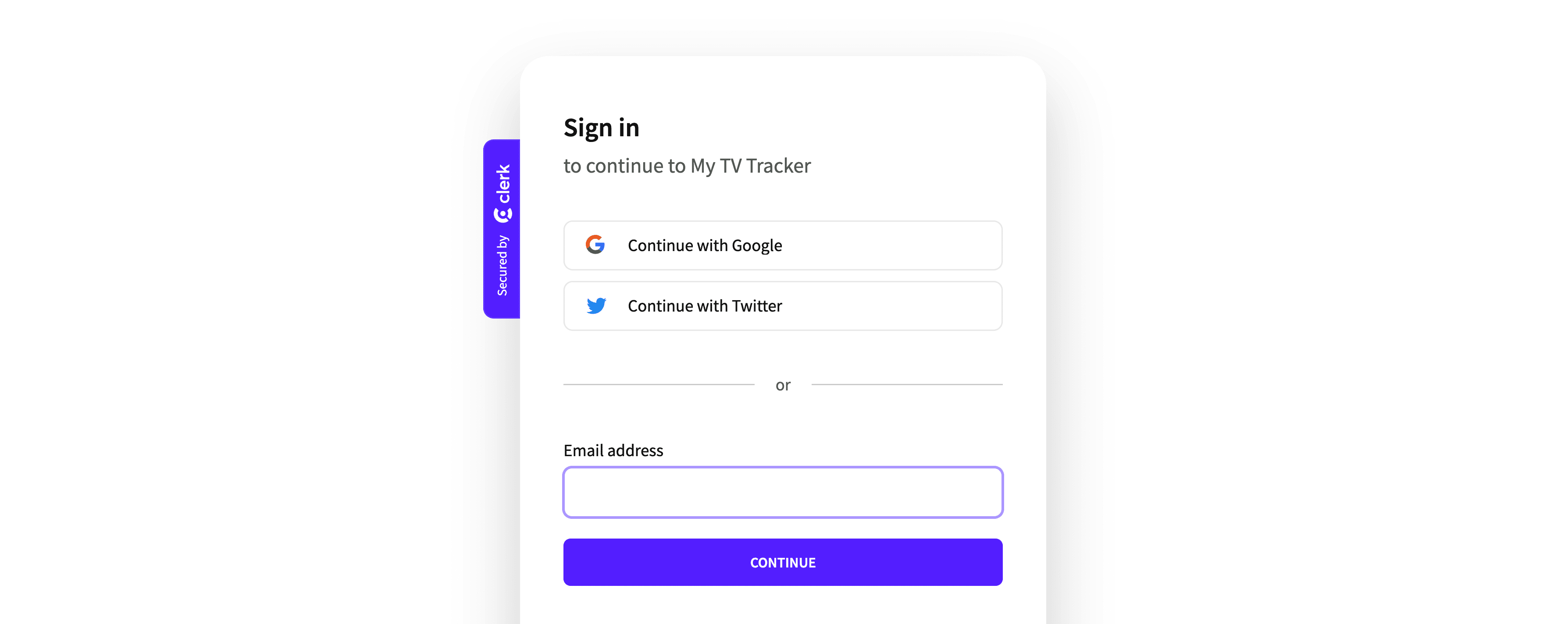 Clerk login widget reidrected from private route