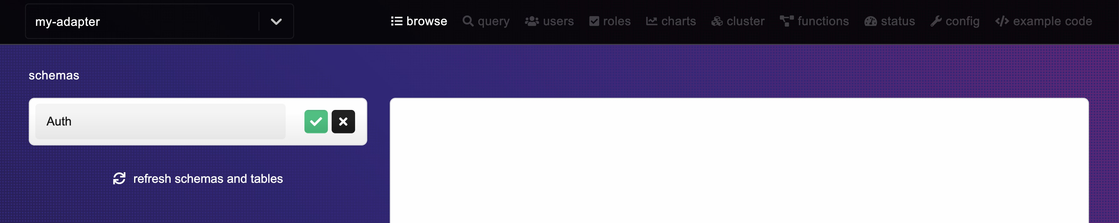 New schema form with Auth