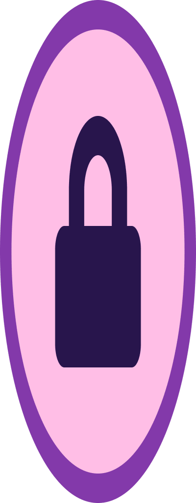 Favicon variation of spacejelly.dev with lock for admin