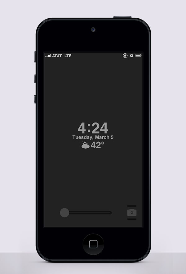 minimal.iOS Lockscreen