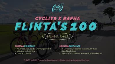 Flinta's 100 by RAPHA x Cyclits