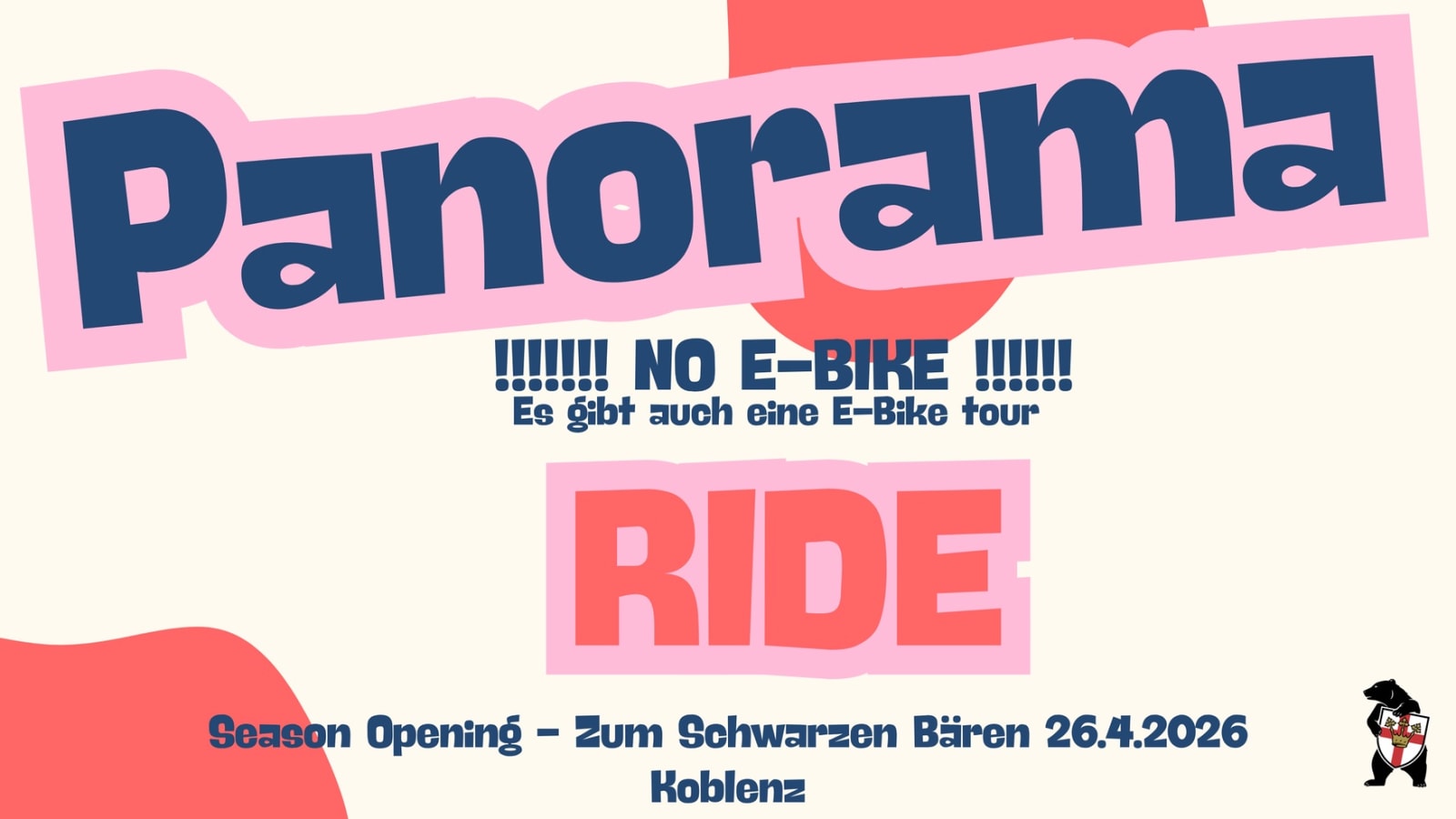 Seasonen Opening Schwarzer Bär PANORAMA RIDE