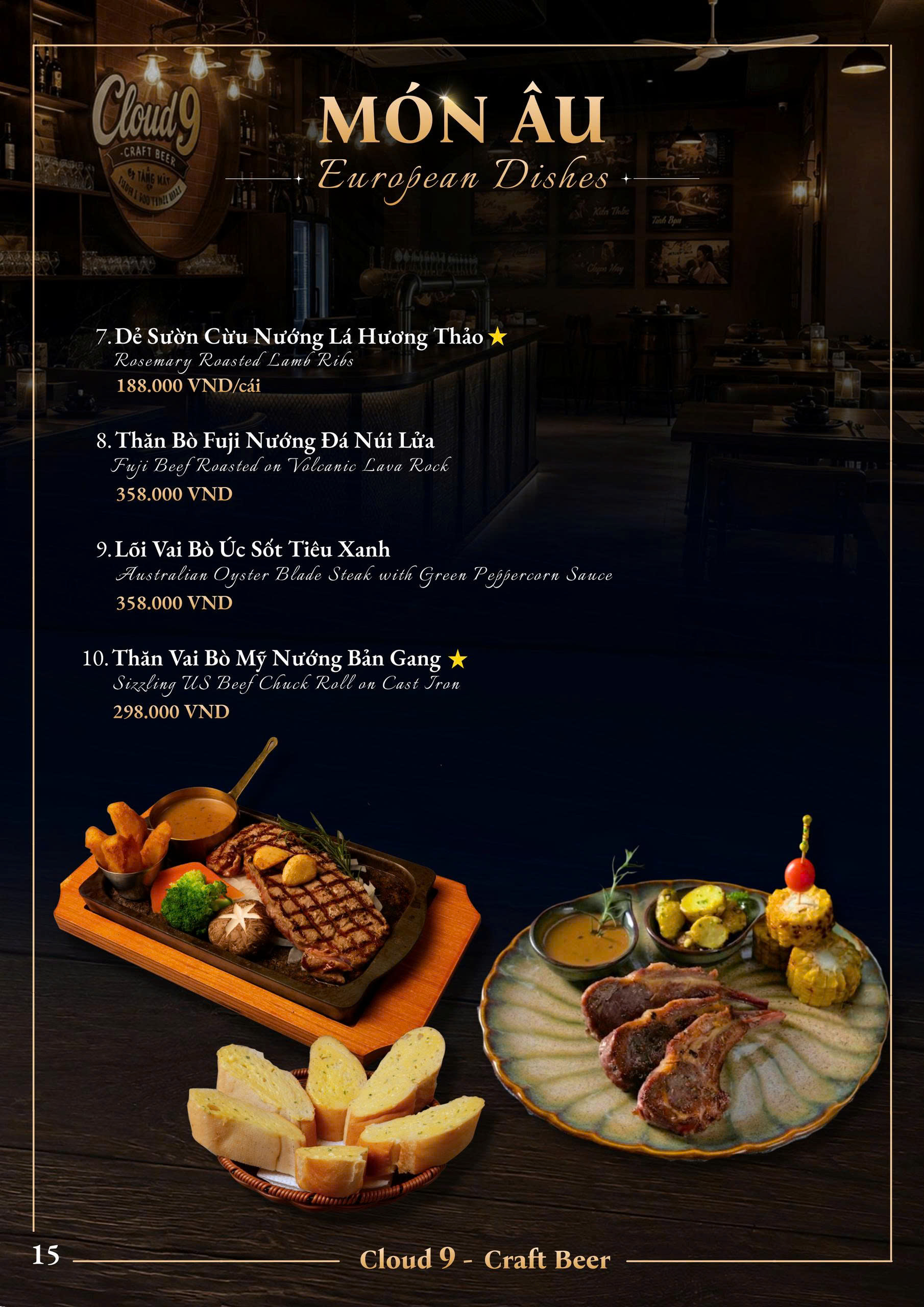 Trang menu