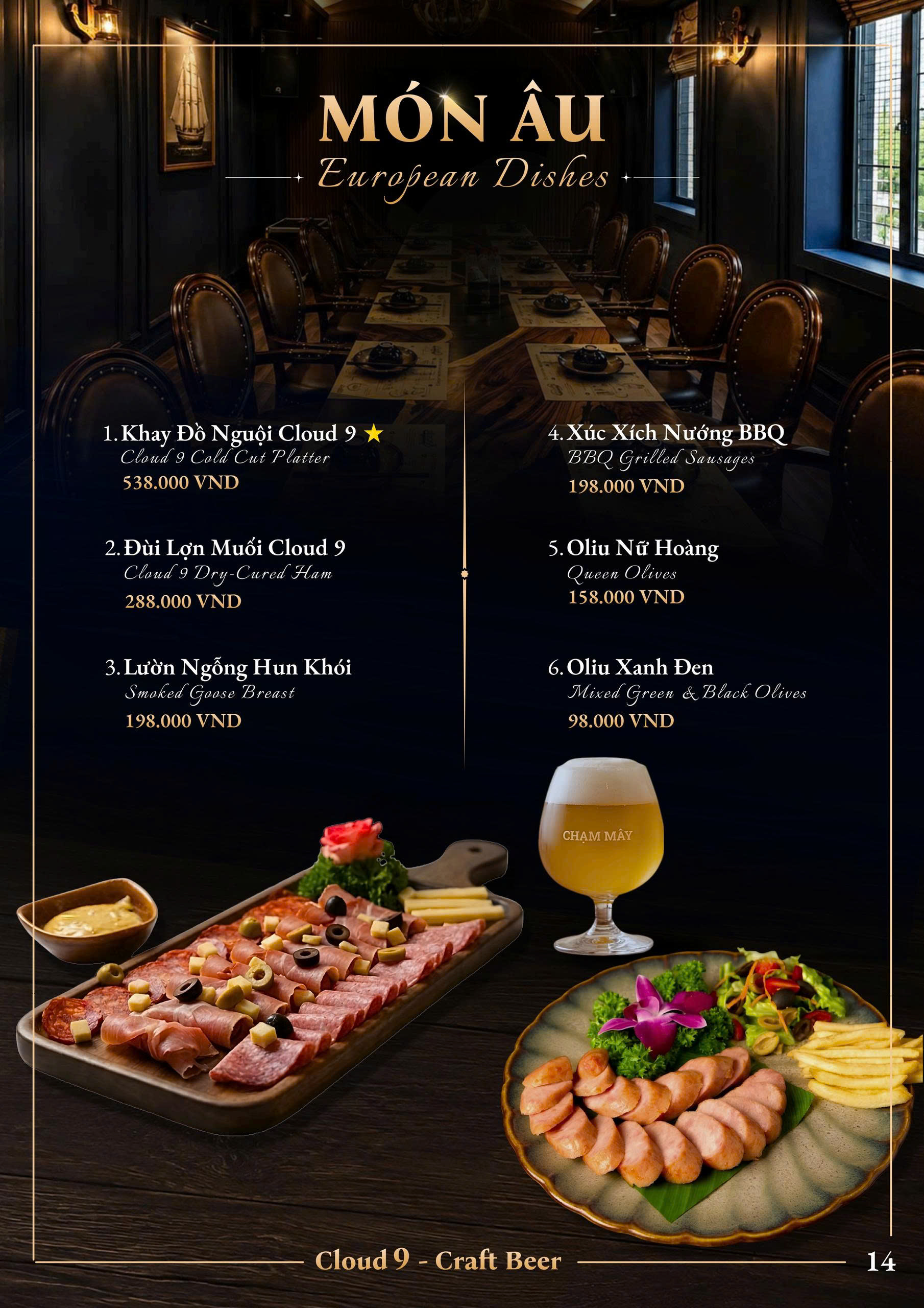 Trang menu