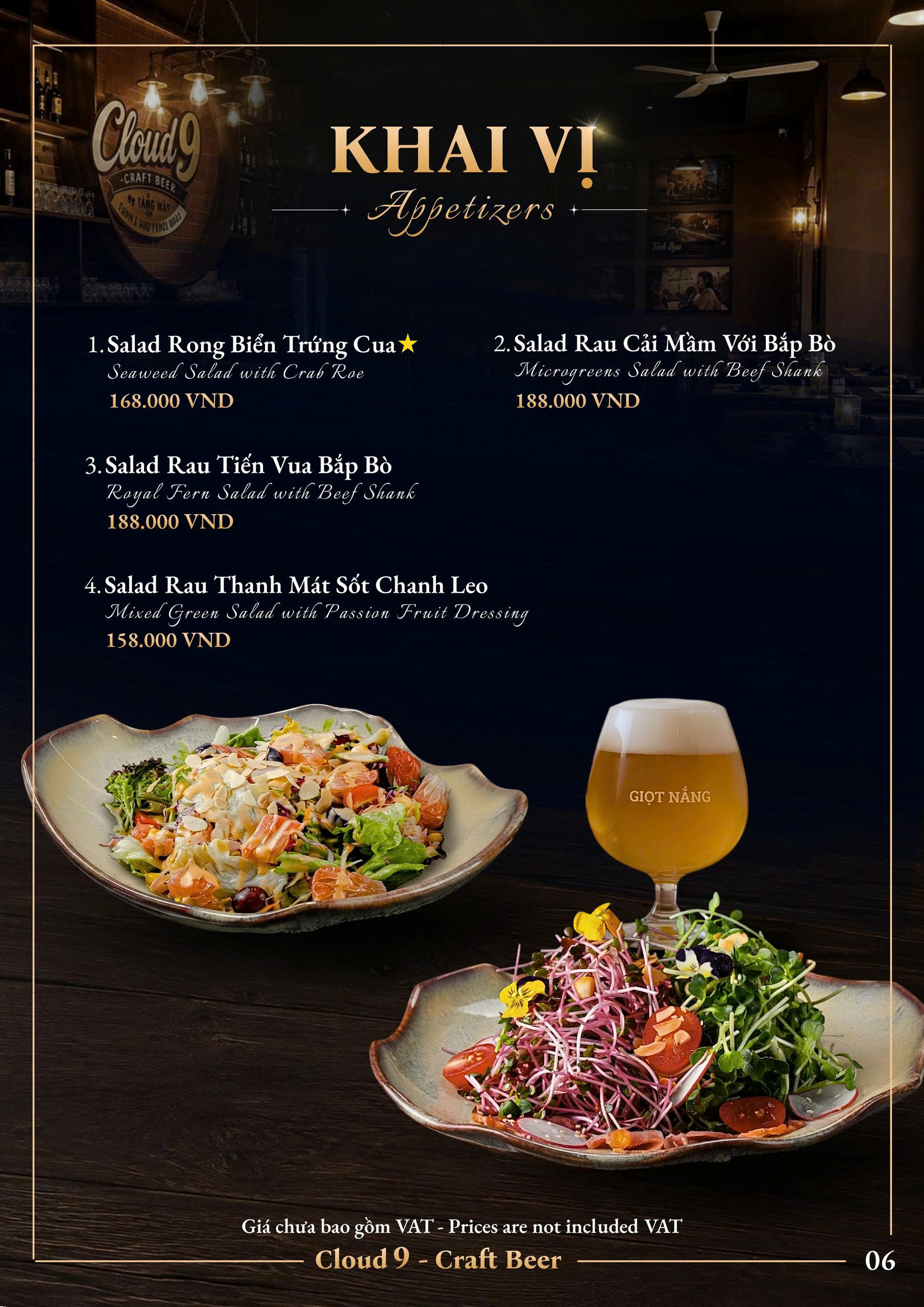 Trang menu