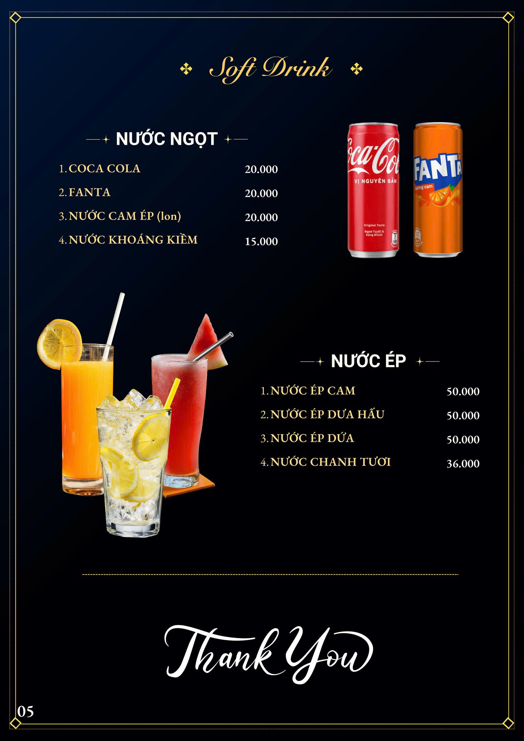 Trang menu