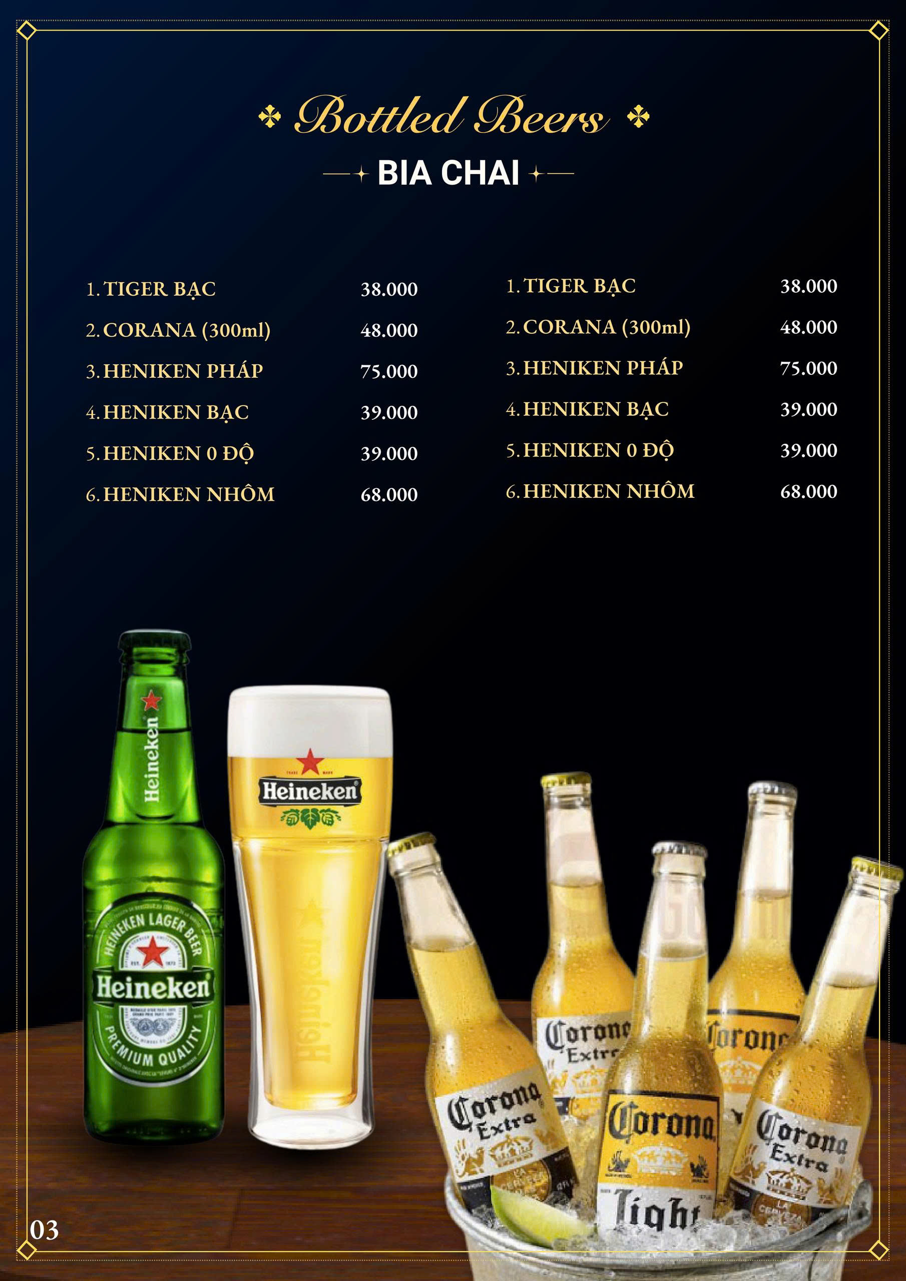 Trang menu