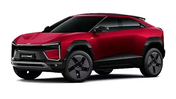 Mahindra BE 6 in Rosso Impulso