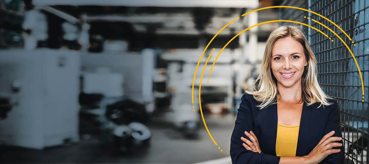 Unishippers franchise opportunity services industry woman in warehouse