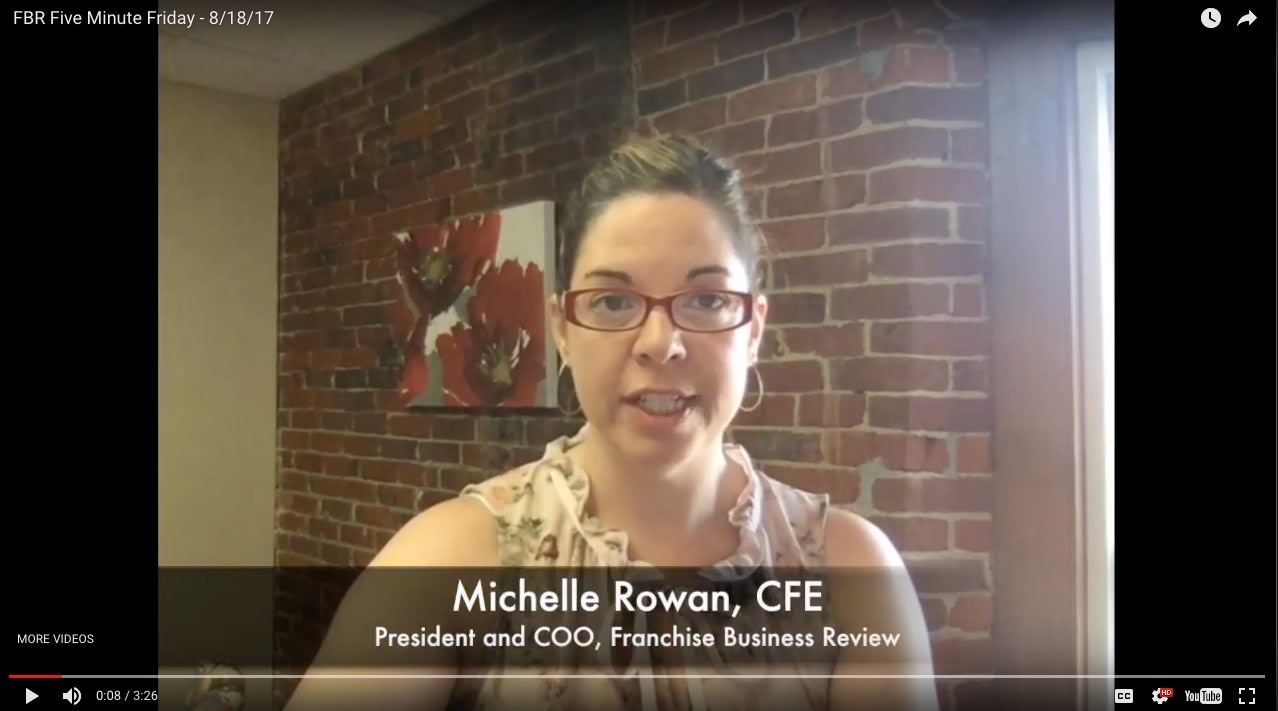5-Minute Friday Michelle Rowan, Franchise Business Review