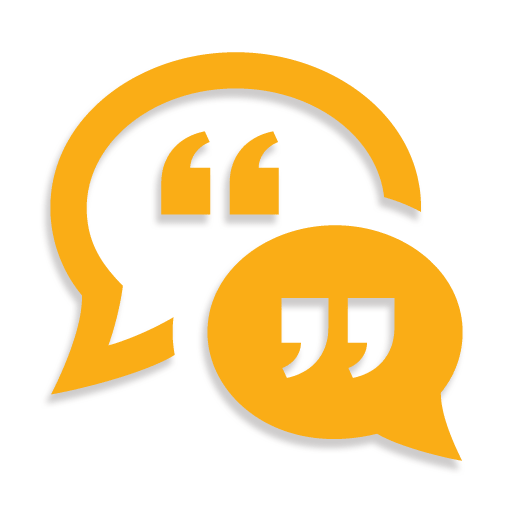 our-clients-quote-icon Yellow quote chat dialogue icons